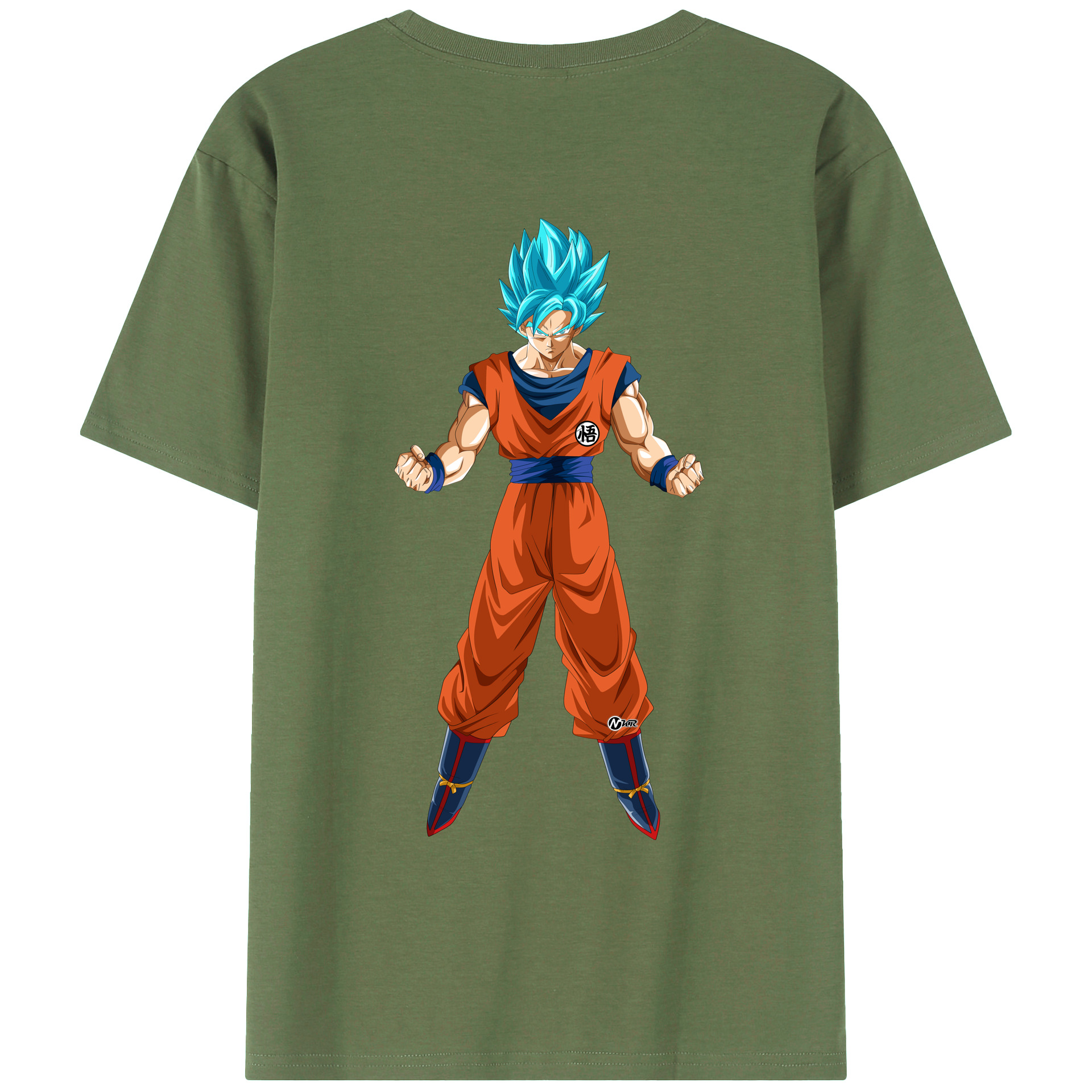 （画像用） ドラゴンボール 孫悟空（そん ごくう）Son Goku カカロット DRAGON BALL Kakarotto 綿100％ メンズ半袖Tシャツ（バックプリント） 通気性